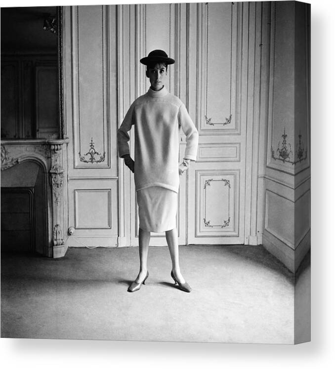 Fashion Model Canvas Print featuring the photograph Pierre Cardin Fashion Show #3 by Keystone-france
