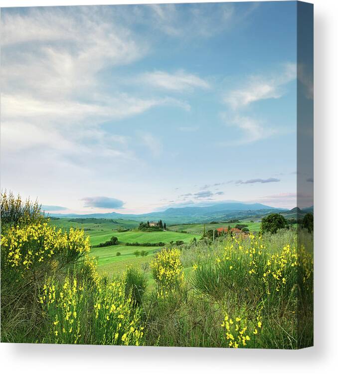 Scenics Canvas Print featuring the photograph Farm In Tuscany #4 by Mammuth