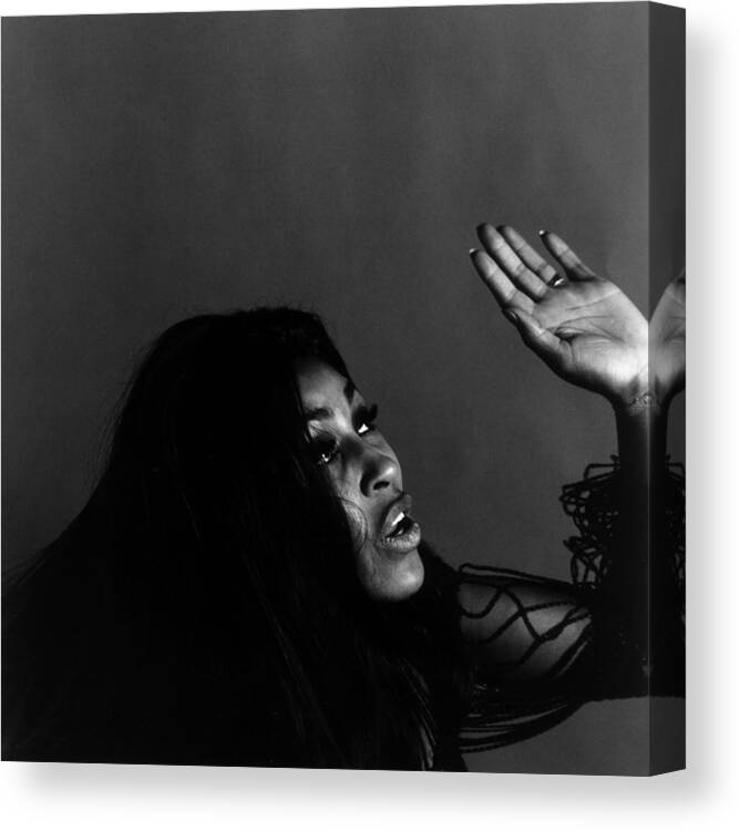 Tina Turner Canvas Print featuring the photograph Tina Turner #6 by Jack Robinson