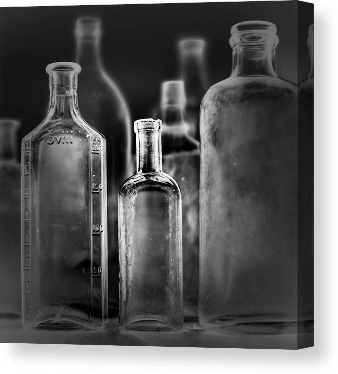 Frame USA 7 Botellas 3 INV Framed 35.4x35.4 by Moises Levy-MOILEV143269 Print 35.4x35.4 Canvas Stretched On Bars
