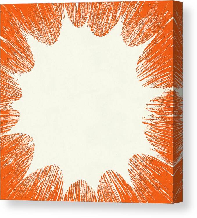 Blast Canvas Print featuring the drawing Burst by CSA Images