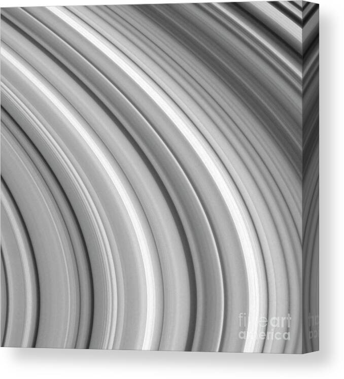 Astronomical Canvas Print featuring the photograph Saturn's Rings #9 by Nasa/science Photo Library
