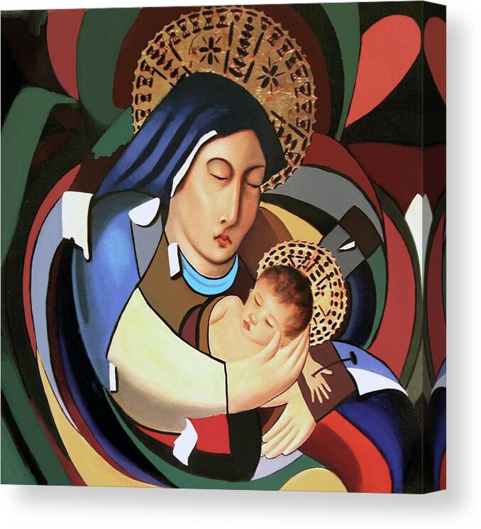 God Art Canvas Print featuring the painting A Savior Is Born by Anthony Falbo