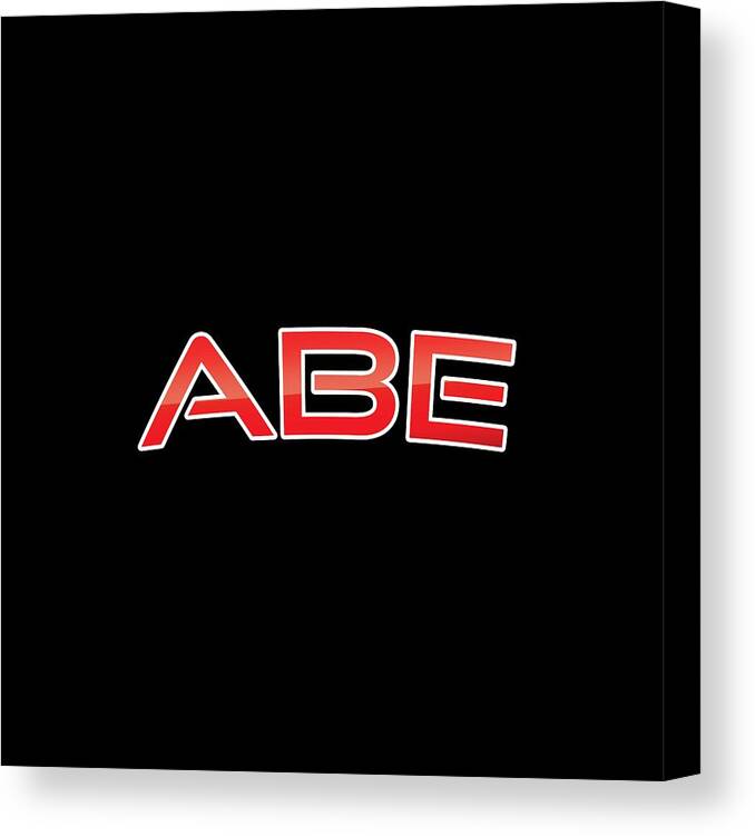 Abe Canvas Print featuring the digital art Abe by TintoDesigns