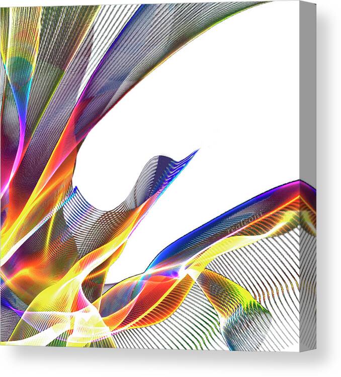 White Background Canvas Print featuring the photograph Abstract 111 by I Dedicate This Creation To You All Dream Makers... Realeoni
