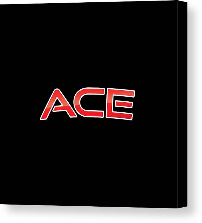 Ace Canvas Print featuring the digital art Ace by TintoDesigns