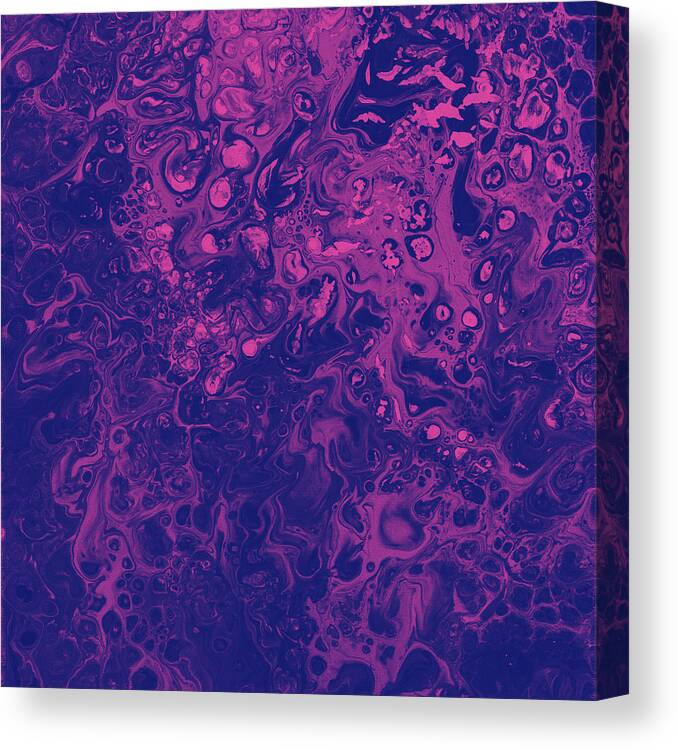 Fluid Canvas Print featuring the painting Allure of the Mysterious by Jennifer Walsh