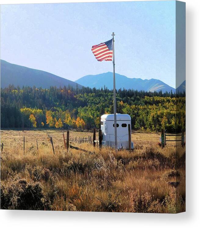 Mountains Canvas Print featuring the photograph America's Mountain West by Karen Stansberry