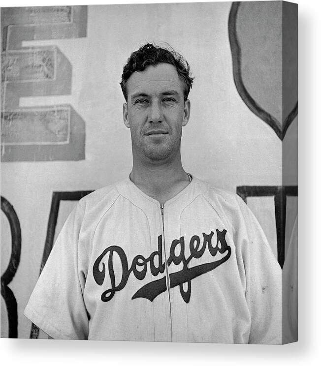 Baseball - Sport Canvas Print featuring the photograph Arky Vaughan by William Vandivert