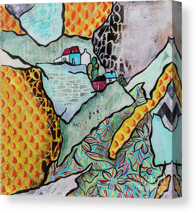  Painting Canvas Print featuring the painting Art Land 3 by Ariadna De Raadt
