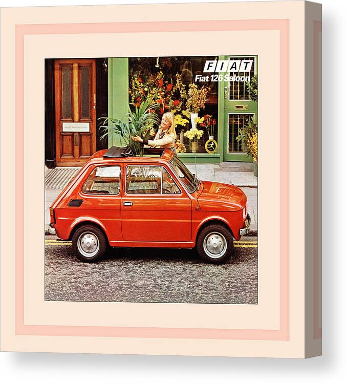 1975 Fiat Canvas Print featuring the photograph Automotive Art 299 by Andrew Fare
