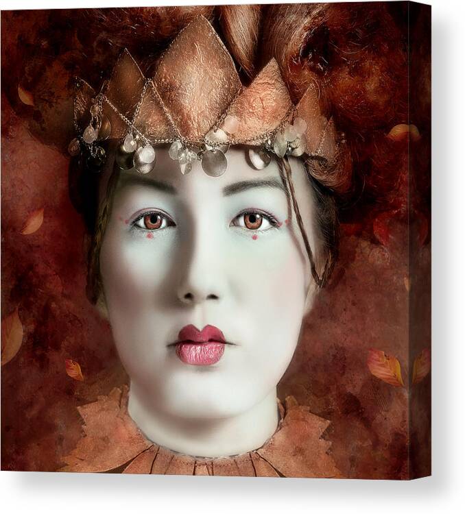 Autumn Canvas Print featuring the photograph Autumn Queen by Joan Blease
