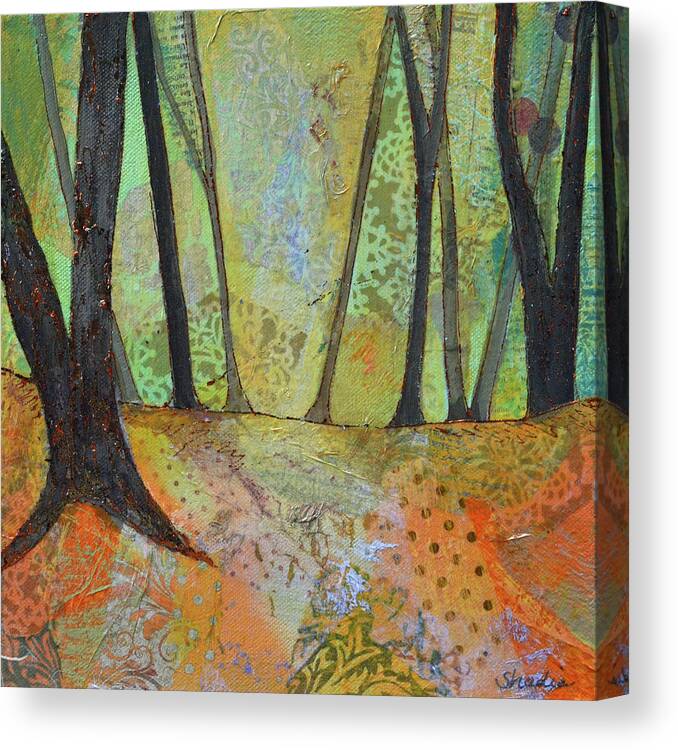 Autumn Canvas Print featuring the painting Autumn's Arrival I by Shadia Derbyshire