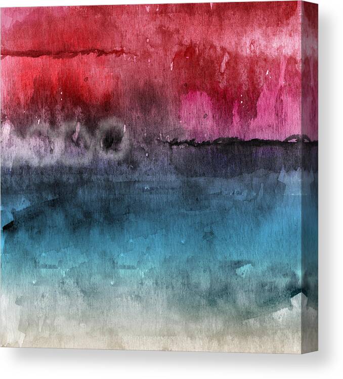 Abstract Canvas Print featuring the painting Awakened 4- Abstract Art by Linda Woods by Linda Woods