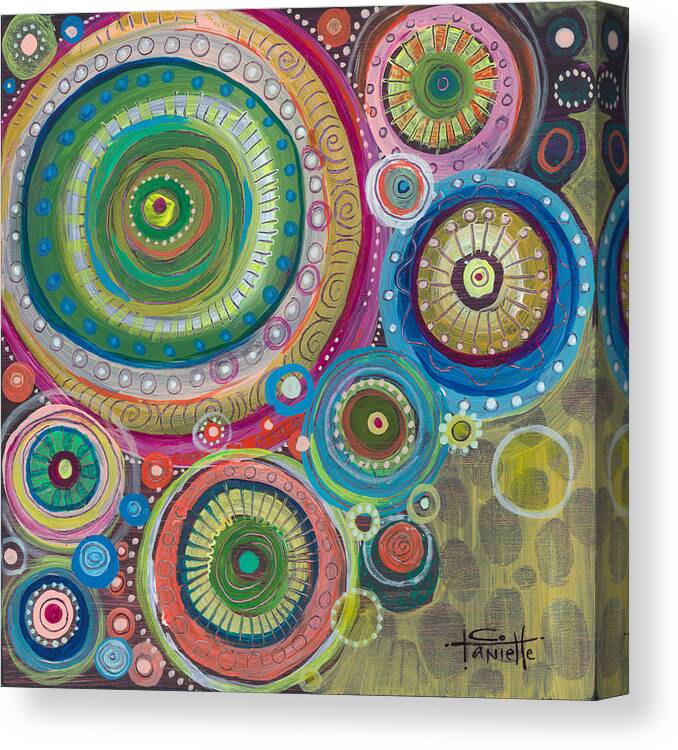 Balance Canvas Print featuring the painting Celebrate Chaos by Tanielle Childers