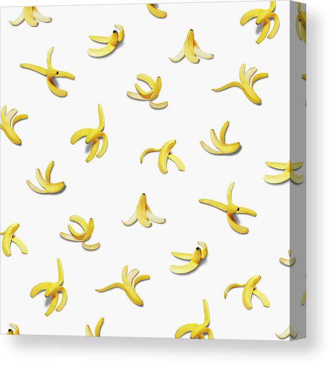 Banana Peel Canvas Print featuring the photograph Banana Peel by H&c Studio