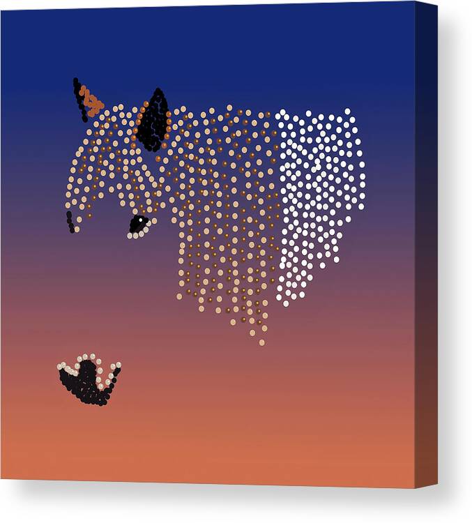 Bedazzled Canvas Print featuring the digital art Bedazzled Horse's Mane by R Allen Swezey