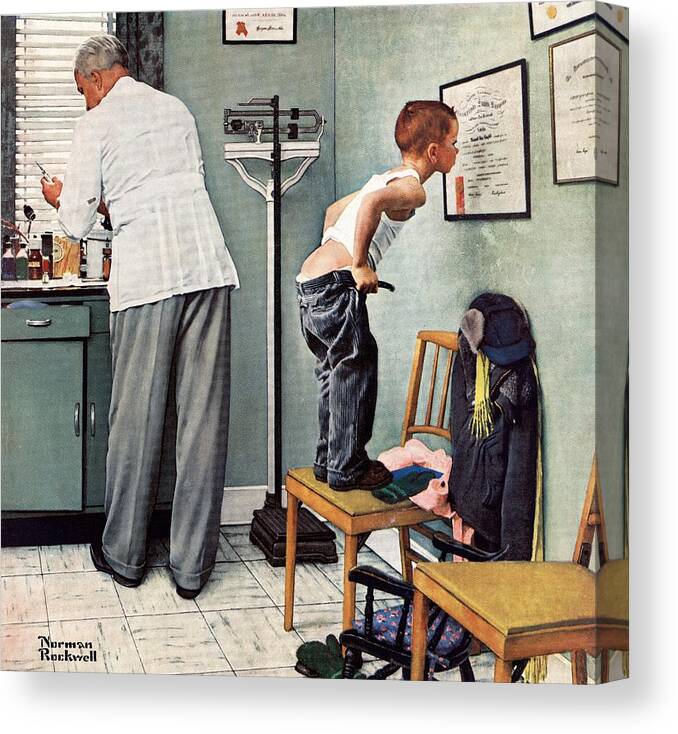 Genuine Norman Rockwell Print 'BEFORE THE SHOT' 