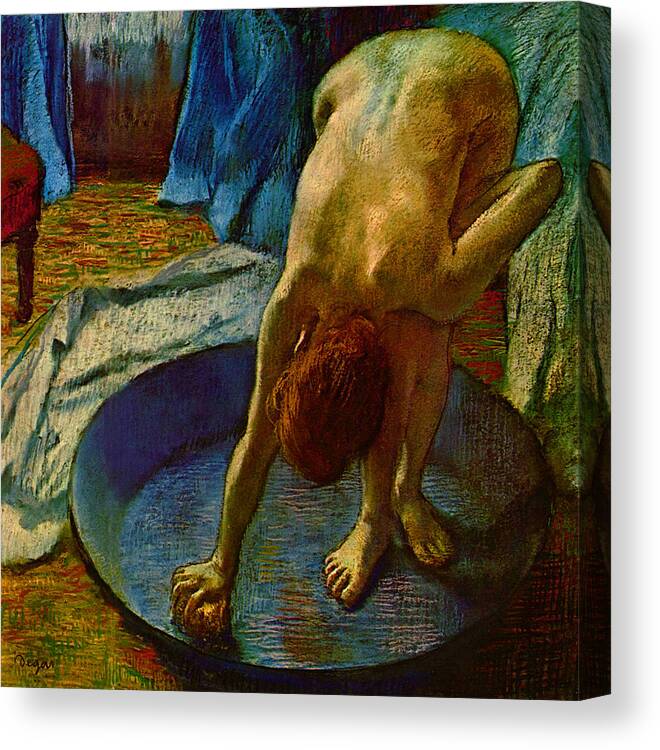 Post Modern Canvas Print featuring the digital art Blend 14 Degas by David Bridburg