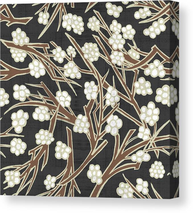 Simple Canvas Print featuring the painting Branch Pattern by Jen Montgomery