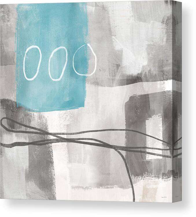 Abstract Canvas Print featuring the mixed media Calm Abstract 2- Art by Linda Woods by Linda Woods