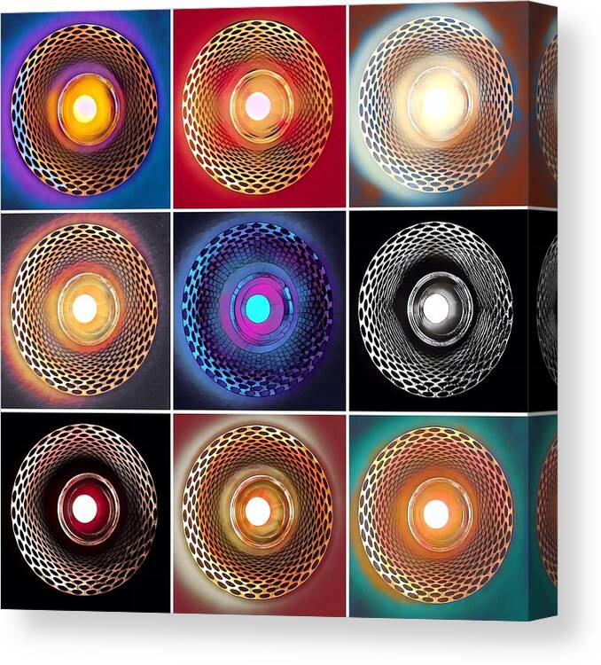 Abstract Canvas Print featuring the photograph Candle Abstract by Jerry Abbott