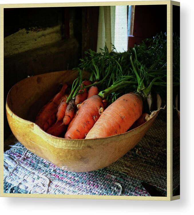 Food Canvas Print featuring the photograph Carrots From the Garden by Scott Kingery