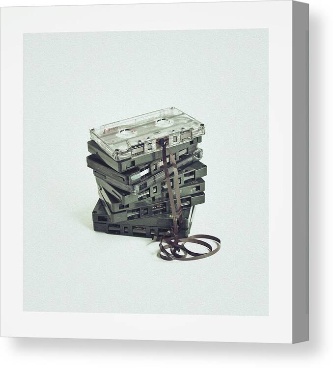 Transfer Print Canvas Print featuring the photograph Cassette by Sbk 20d Pictures