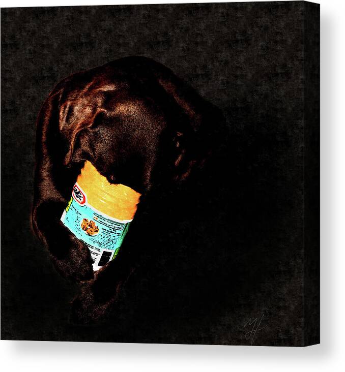 Chocolate And Peanutbutter Canvas Print featuring the painting Chocolate And Peanutbutter by Murray Henderson Fine Art