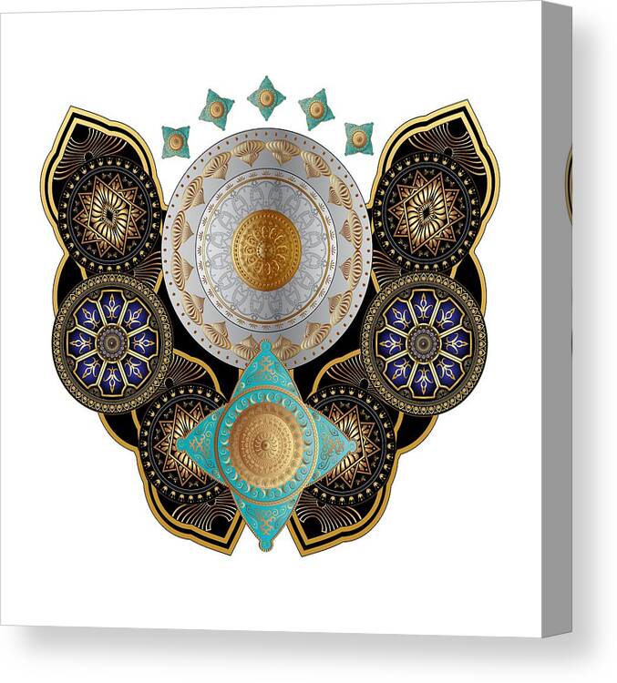 Mandala Canvas Print featuring the digital art Circumplexical N0 3662 by Alan Bennington