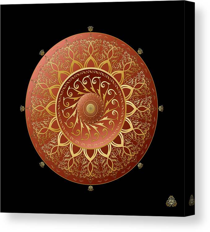 Mandala Canvas Print featuring the digital art Circumplexical No 4023 by Alan Bennington