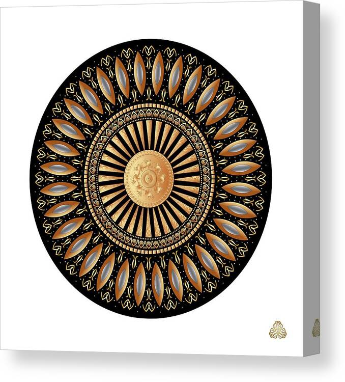 Mandala Canvas Print featuring the digital art Circumplexical No 4035 by Alan Bennington