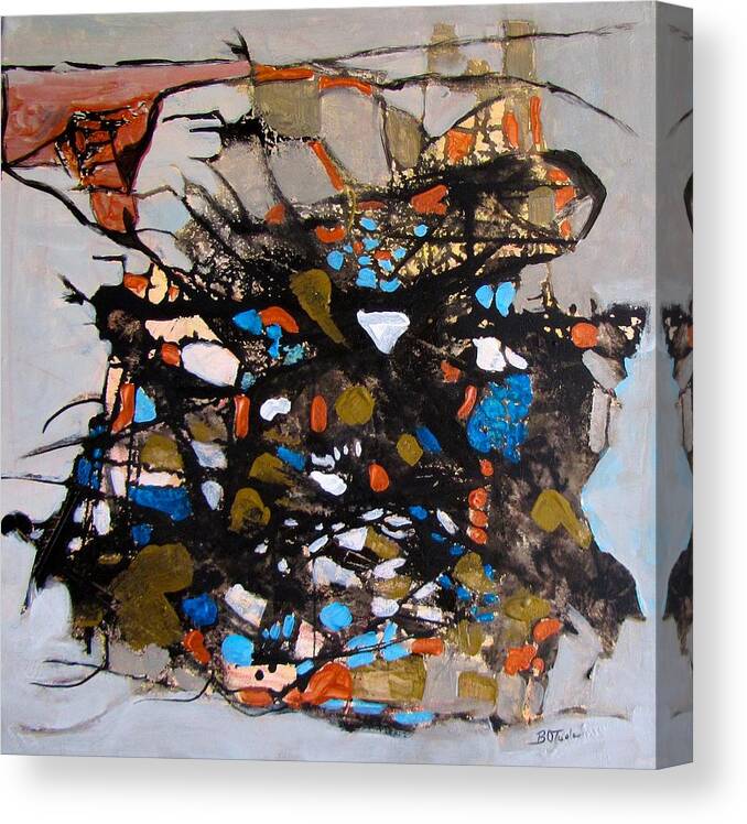 Abstract Canvas Print featuring the painting City of Angels by Barbara O'Toole