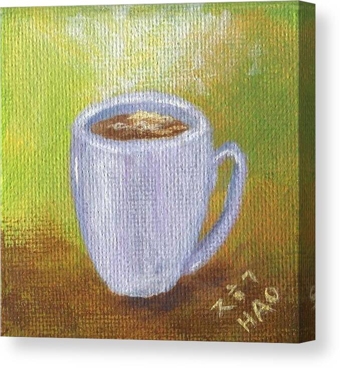 Coffee Canvas Print featuring the painting Coffee 2 by Helian Cornwell