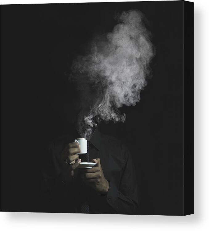 Steam Canvas Print featuring the photograph Coffee by Felipe Khill