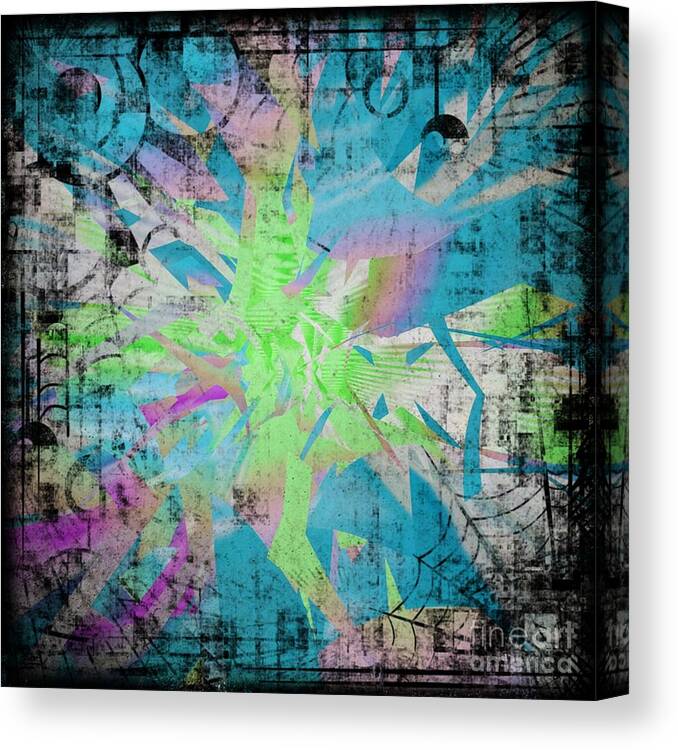 Color Canvas Print featuring the digital art Color, Busting, Lose by Scott S Baker