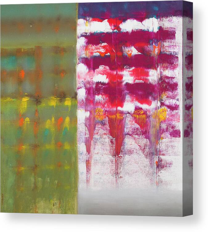 Color Storm Resonance Canvas Print featuring the painting Color Storm Resonance by Hooshang Khorasani