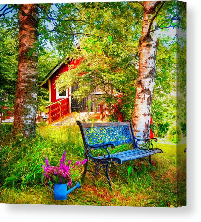 Barn Canvas Print featuring the photograph Come Back Home Painting by Debra and Dave Vanderlaan