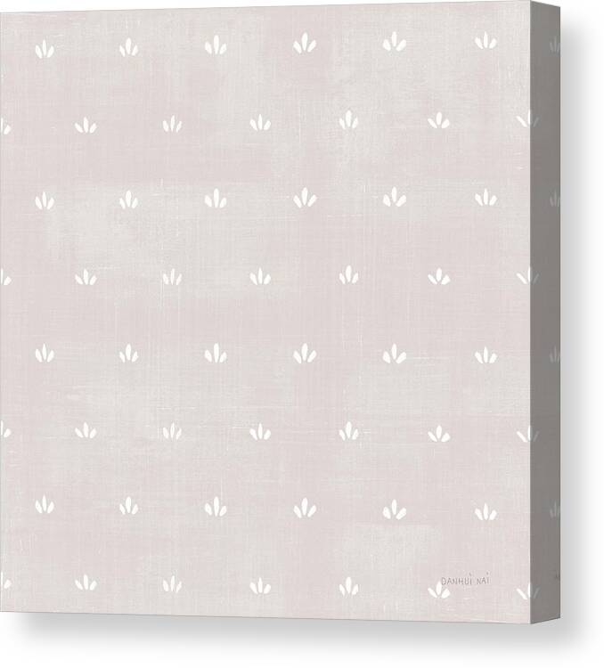 Blush Canvas Print featuring the painting Cottage Garden Pattern Va by Danhui Nai