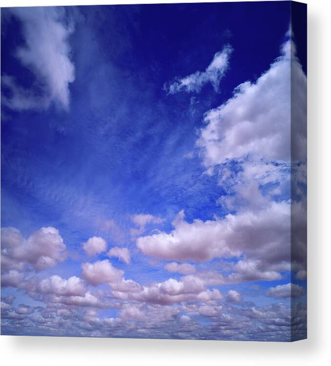 Cumulus And Cirrocumulus Clouds In Blue Canvas Print Canvas Art By Lwa