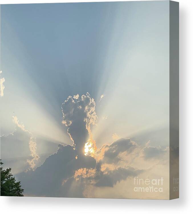 Skies Canvas Print featuring the photograph Dance with the Sun by Felipe Adan Lerma