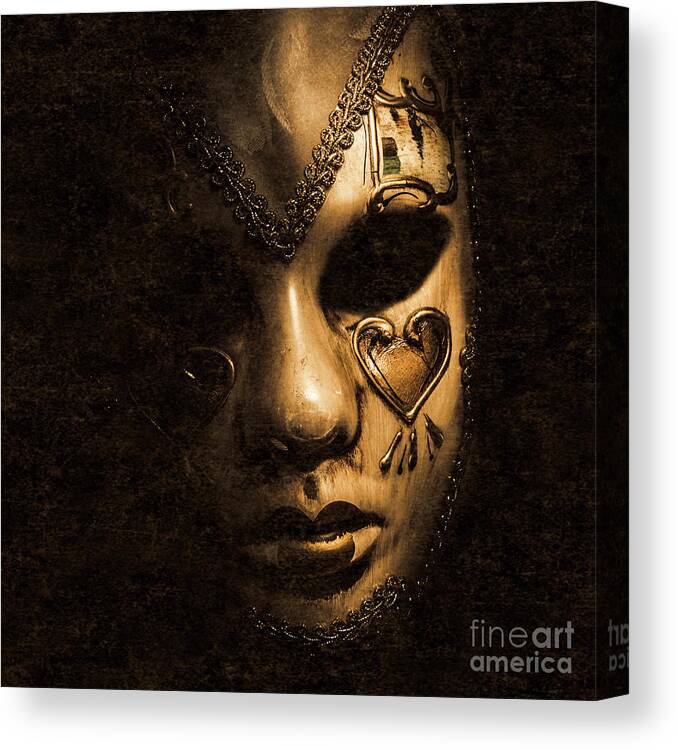 Opera Canvas Print featuring the photograph Dont be evil said the masked villain by Jorgo Photography