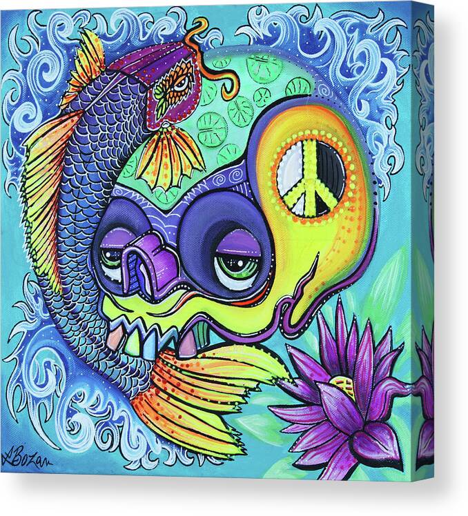 Age Canvas Print featuring the painting Dragon's Gate by Laura Barbosa