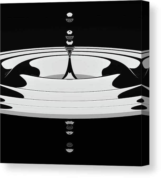 Abstract Canvas Print featuring the photograph Drops by Antonyus Bunjamin (abe)