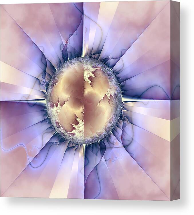 Fractal Canvas Print featuring the digital art Dynamism by Fractalicious