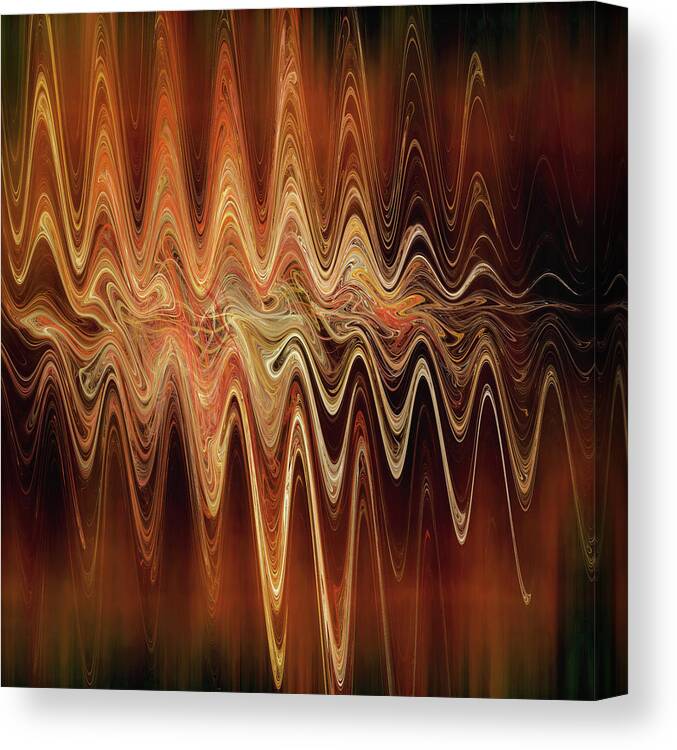 Earth Canvas Print featuring the digital art Earth Frequency by Menega Sabidussi