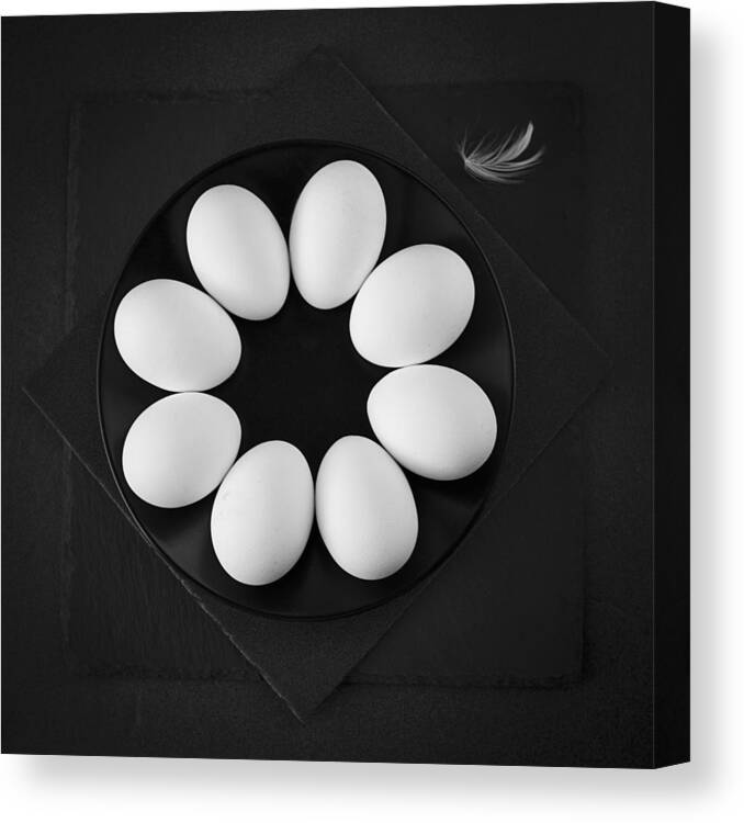 Eggs Canvas Print featuring the photograph Eggs by Zlatina Peeva