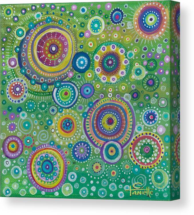 Energy Canvas Print featuring the painting Energy by Tanielle Childers