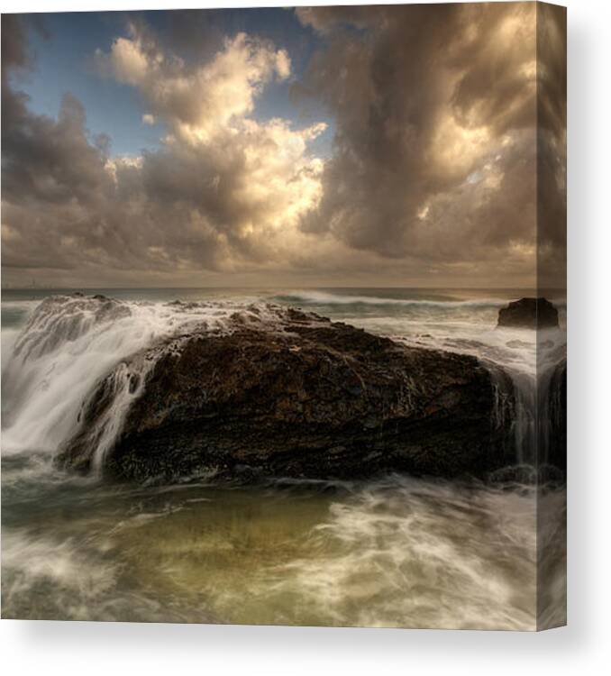 Surf Canvas Print featuring the photograph Expectations by Mel Brackstone