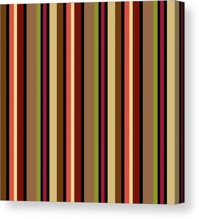 Stripes Canvas Print featuring the digital art Fall Flower Iv by Julie Goonan